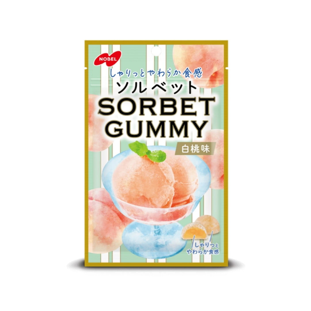 Nobel Sorbet Gummy White Peach Flavor - 50g - ding-go