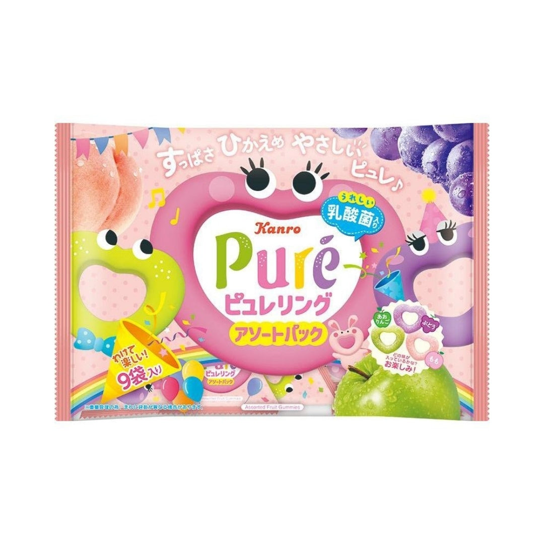 Kanro Pure Ring Assorted Pack - 92g - ding-go