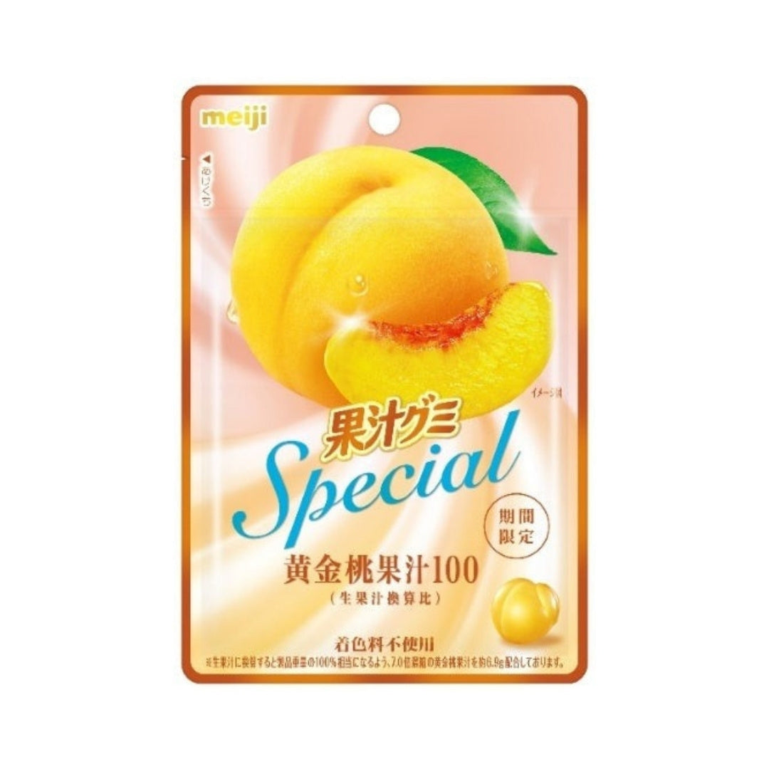 Meiji Gummy Kajyu Special Golden Peach - 47g - ding-go