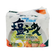 Sanyo Foods Sapporo Ichiban Shio Ramen Noodle - 99.2g x 5 Pack