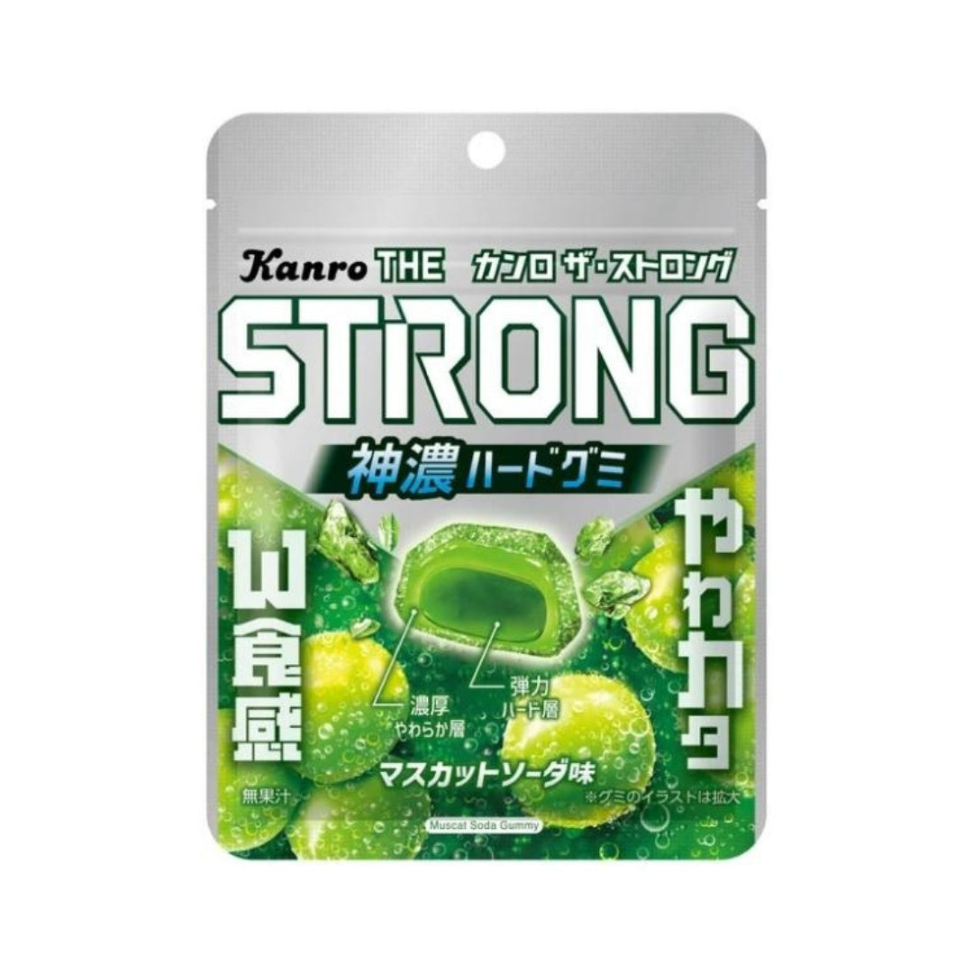 Kanro The Strong Gummy Muscat Soda Flavor - 70g - ding-go