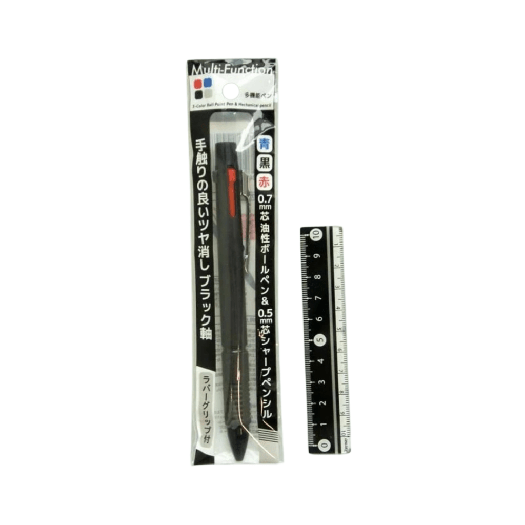 Matte Black Mechanical + 3-Color Ball Pen