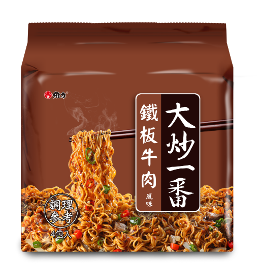 維力 大炒一番 鐵板牛肉風味麵 - 85g x 4 