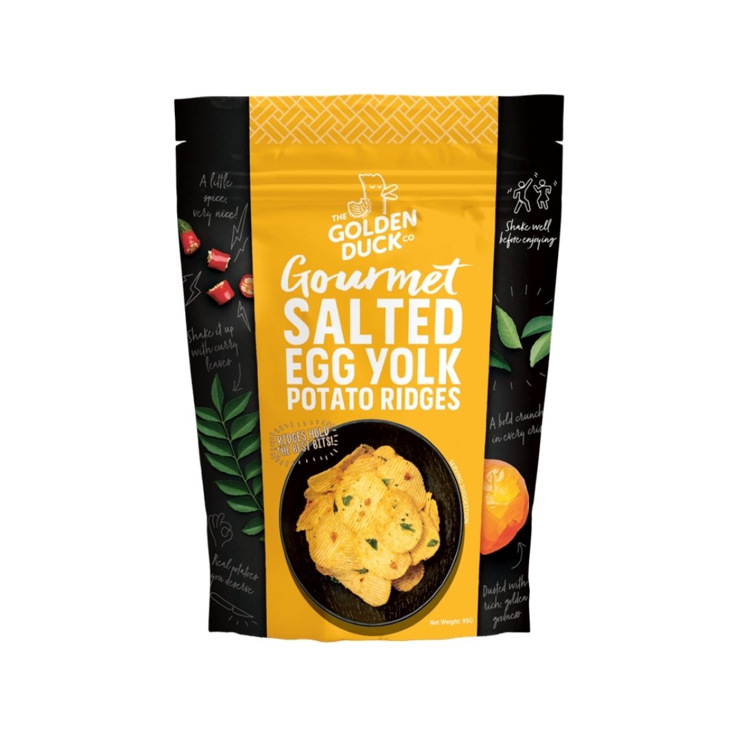 Golden Duck Salted Egg Potato Ridges - 105g - ding-go