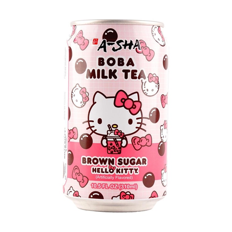 A-Sha Hello Kitty Boba Can - Brown Sugar - 310ml