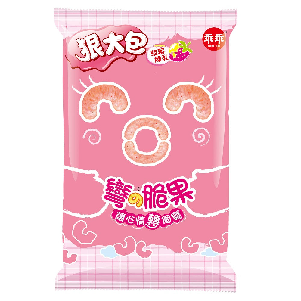 乖乖彎の脆果 狠大包 草莓煉乳口味 - 75g