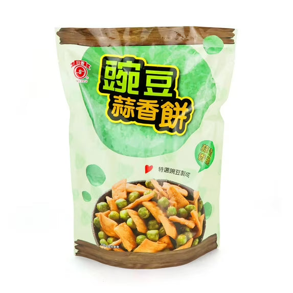 JihHsiang Pea Biscuits Garlic Flavor - 300g