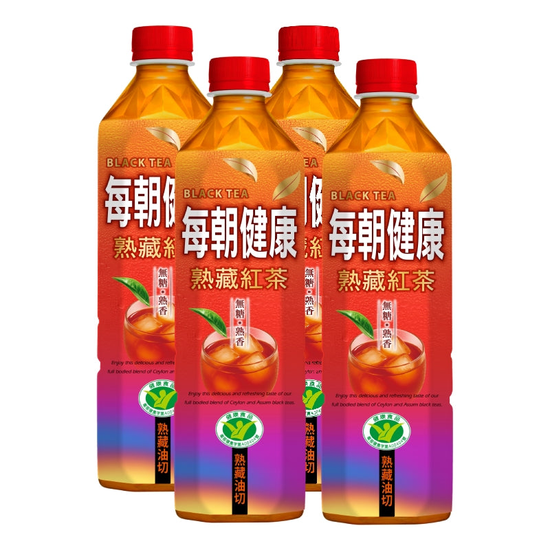 毎朝ヘルシーブラックティー - 650ml x 4