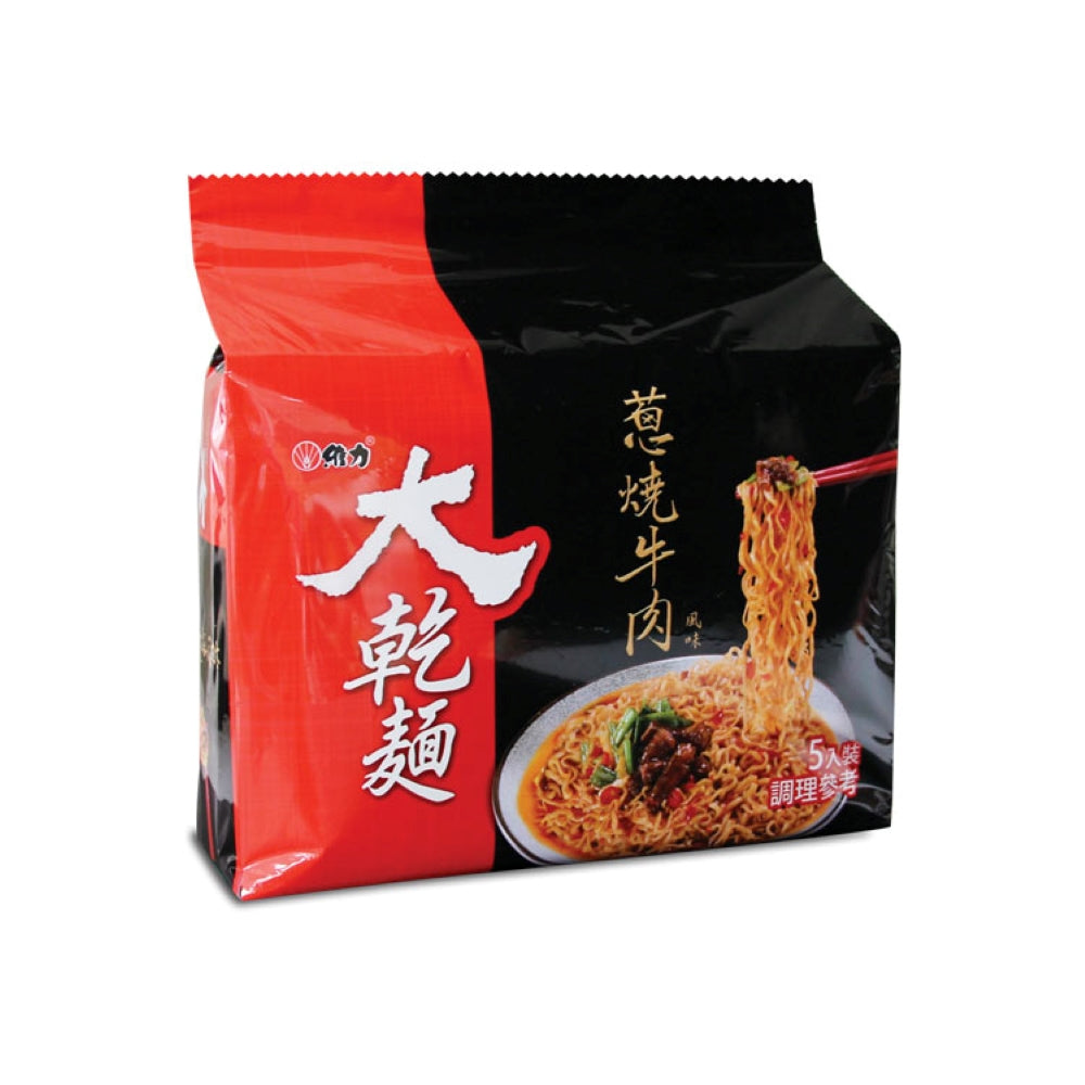 維力 大乾麵 蔥燒牛肉風味 - 95g x 5 