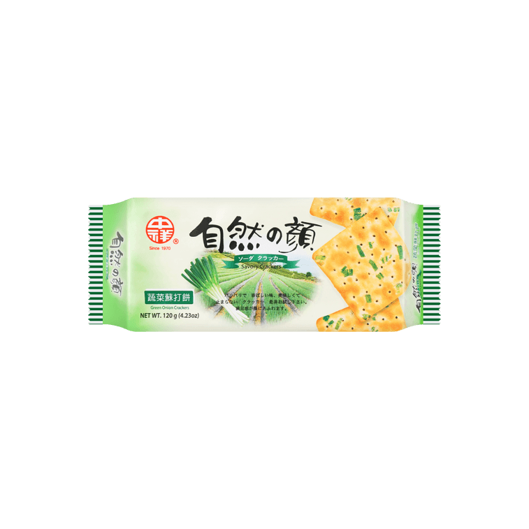 Natural Series Green Onion Crackers - 120g