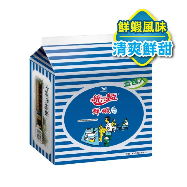 統一鮮蝦風味麵 - 83g x 5 