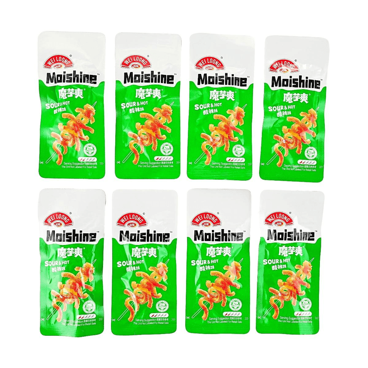 Wei Long Moishine Konjac Snacks Sour Spicy Flavor - 138g