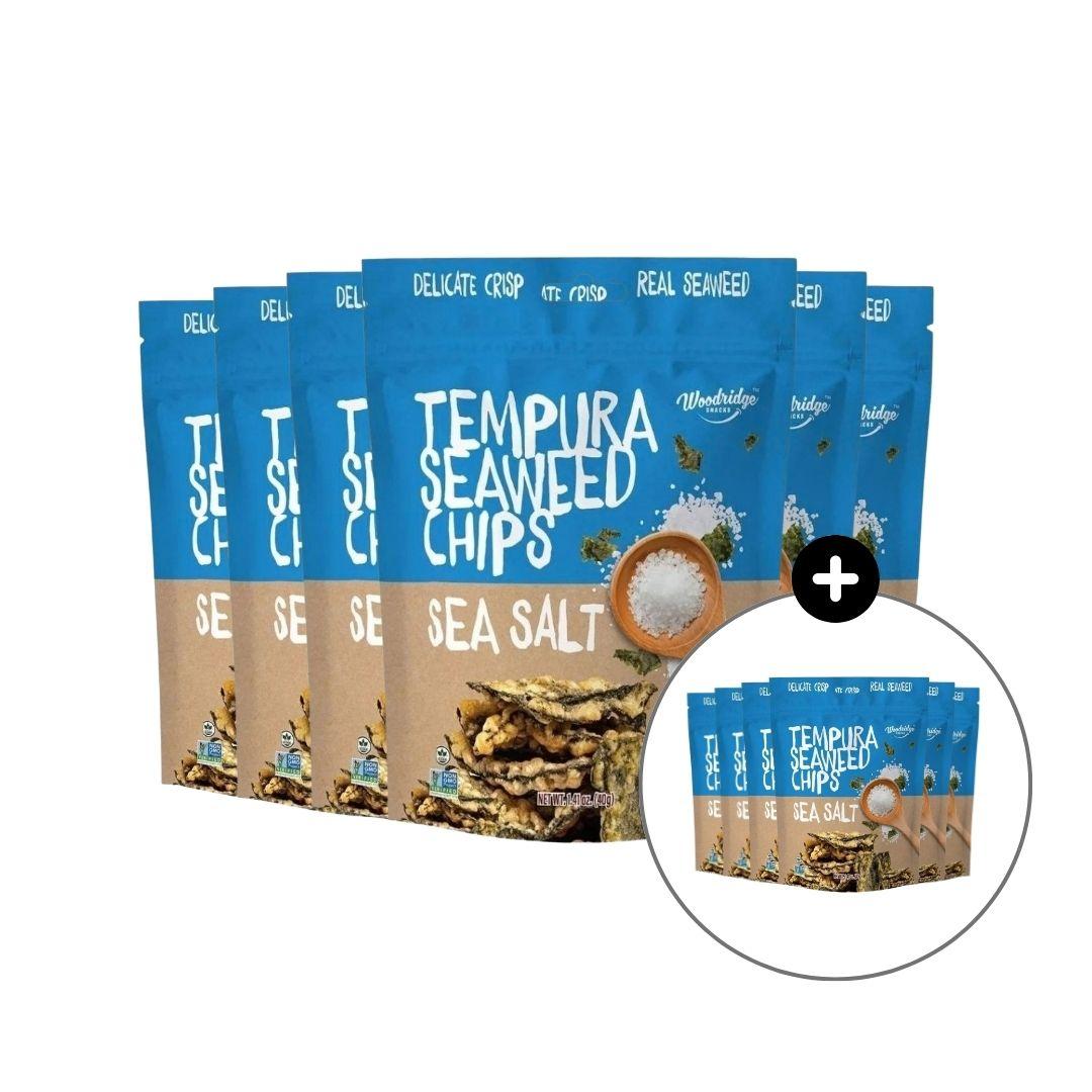 Woodridge Snacks Tempura Seaweed Chips Sea Salt (1.41 oz.) - 40g
