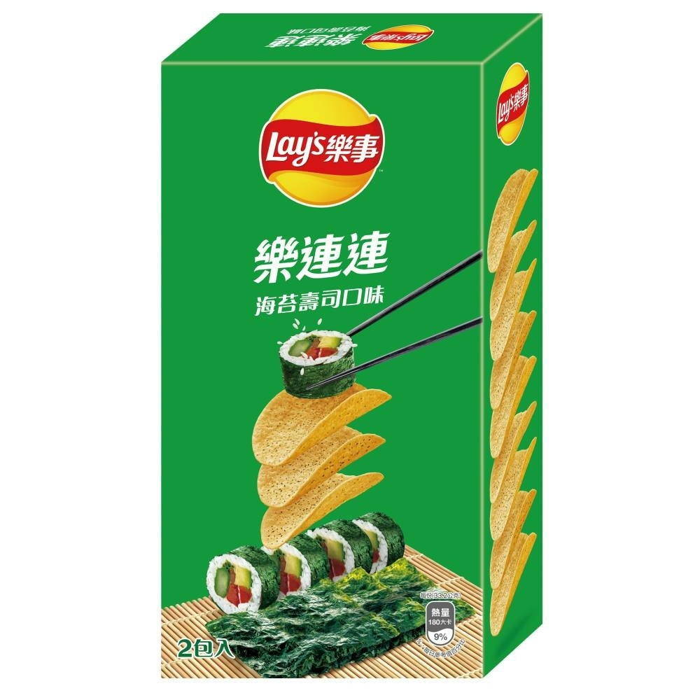 樂事 點心系列洋芋片 海苔壽司口味 - 166g 