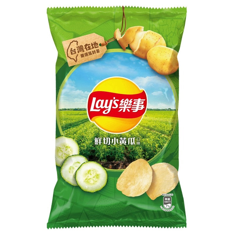 樂事 洋芋片 鮮切小黃瓜 - 80g 