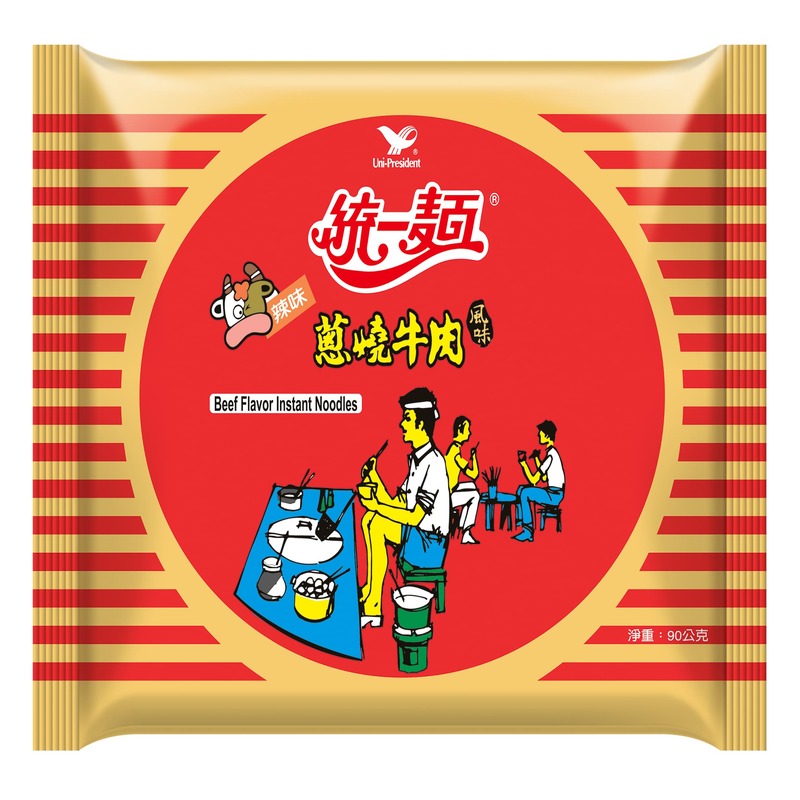 統一蔥燒牛肉風味麵 - 90g x 5 