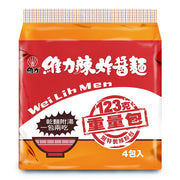 維力 辣炸醬麵 重量包 - 123g x 4 