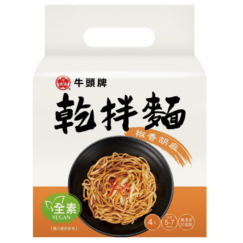牛頭牌 乾拌麵 椒香胡麻 - 116g x 4
