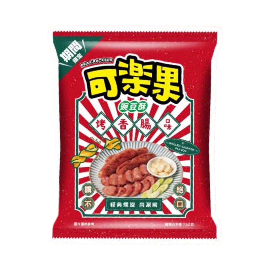 Koloko Grilled Sausage Flavor Pea Crackers - 72g