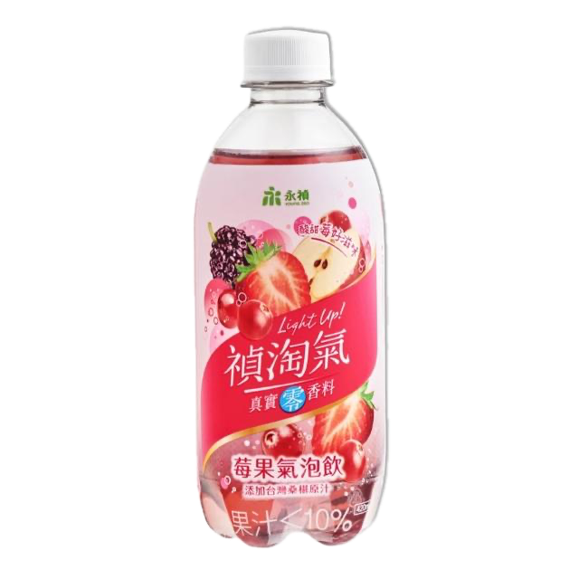 Young Zen Sparkling Soda Berry Flavor - 420ml