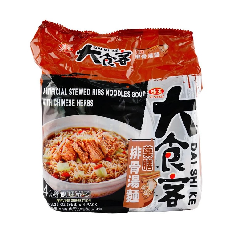 味王藥膳排骨湯麵 - 95g x 4包