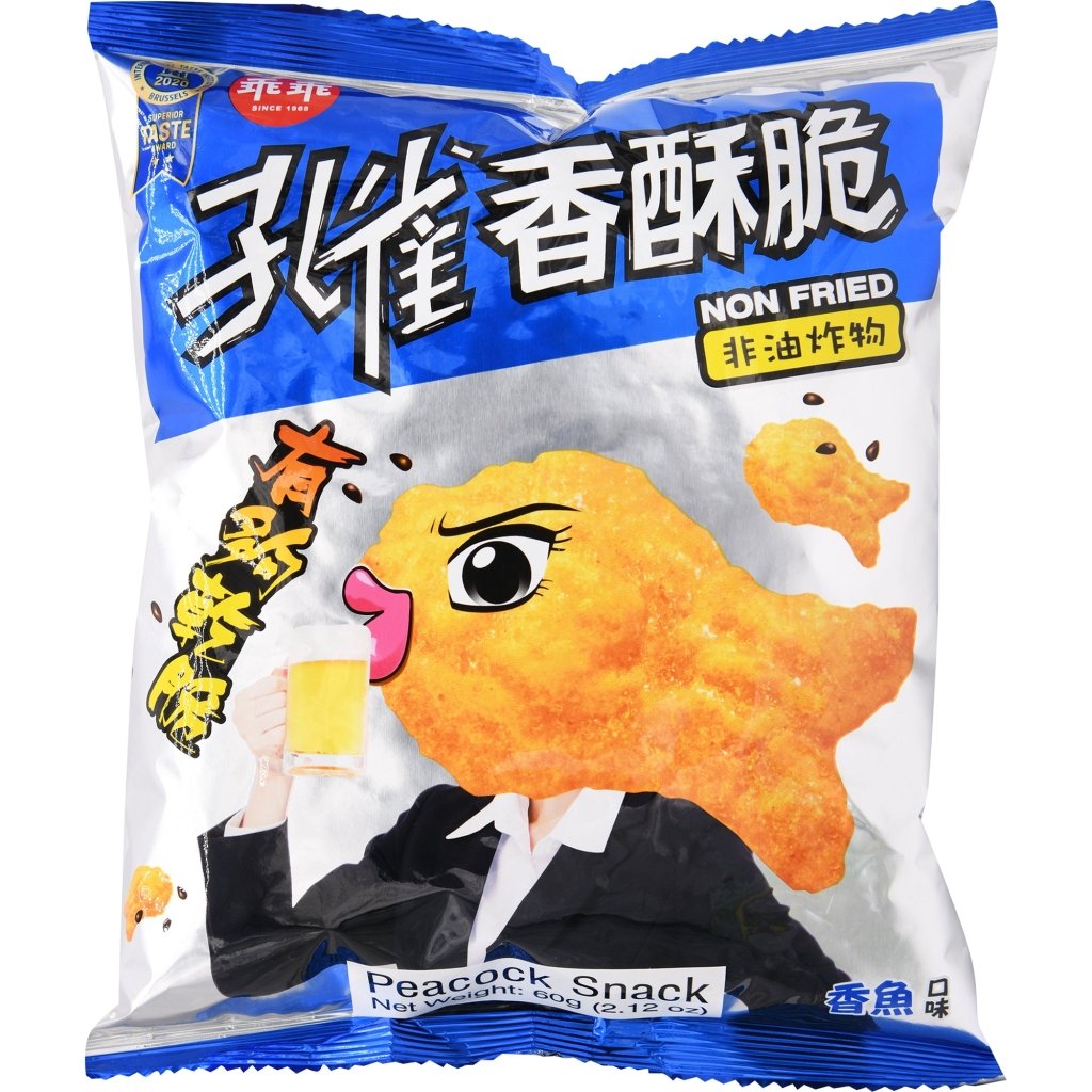 Peacock Crispy and Crunchy Smelt Fish Flavor - 60g