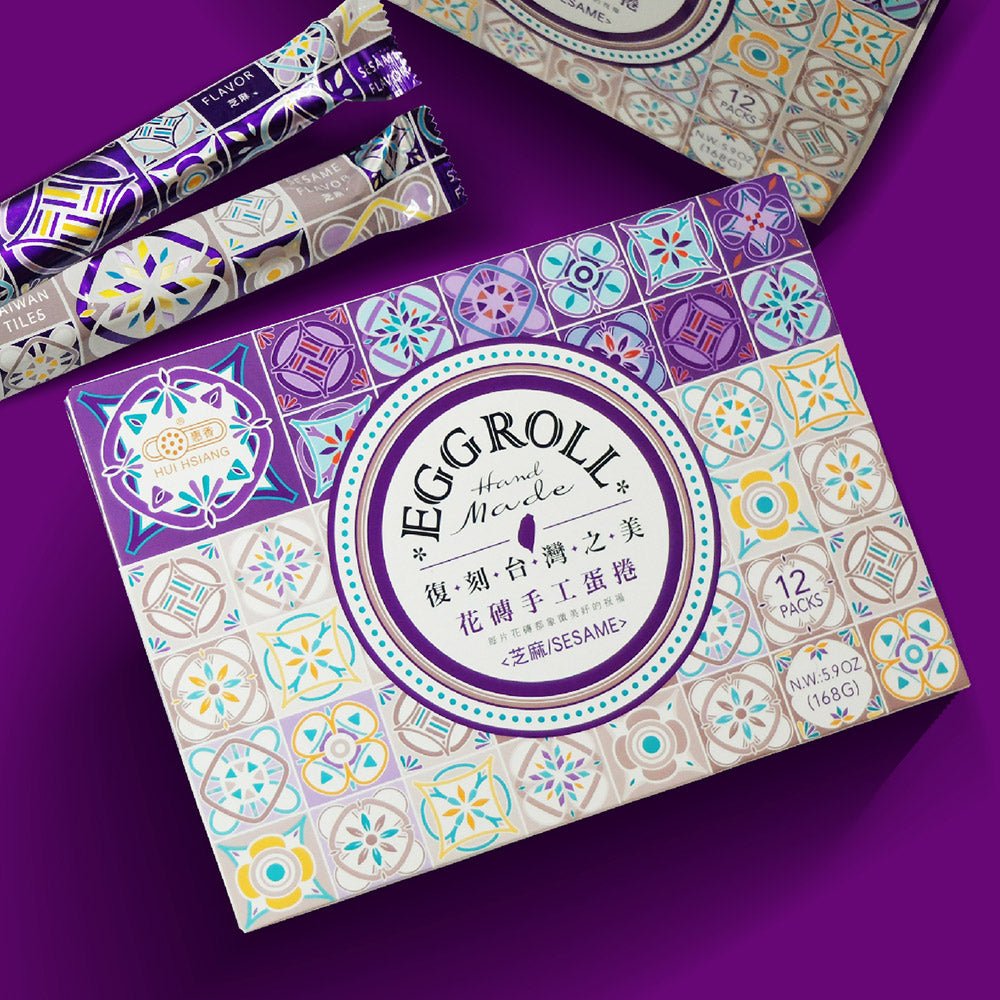 Taiwan Tile Handmade Egg Roll (Sesame Flavor) - 168g