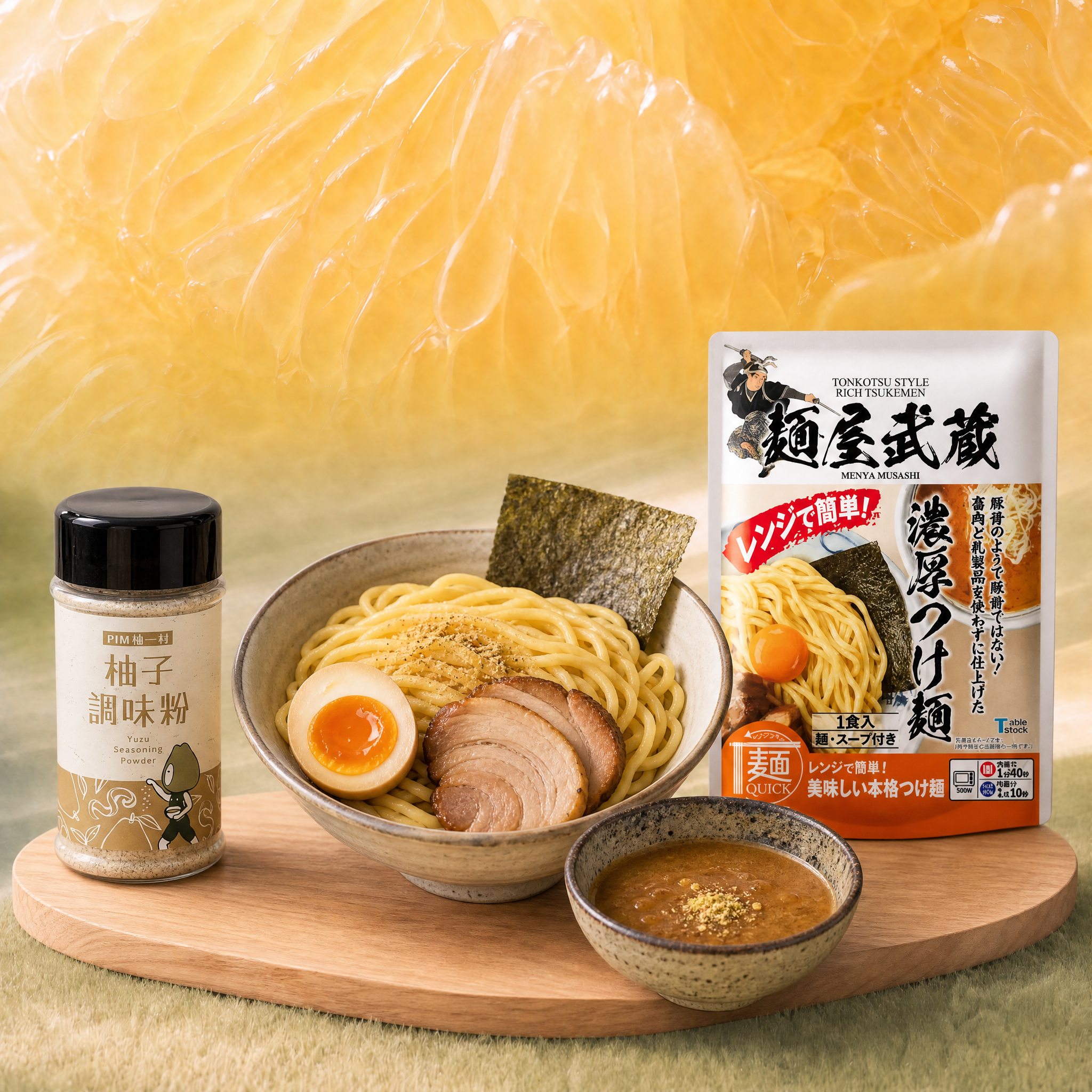 Yuzu Tsukemen Kit — Menya Musashi Dipping Ramen + Citrus Powder