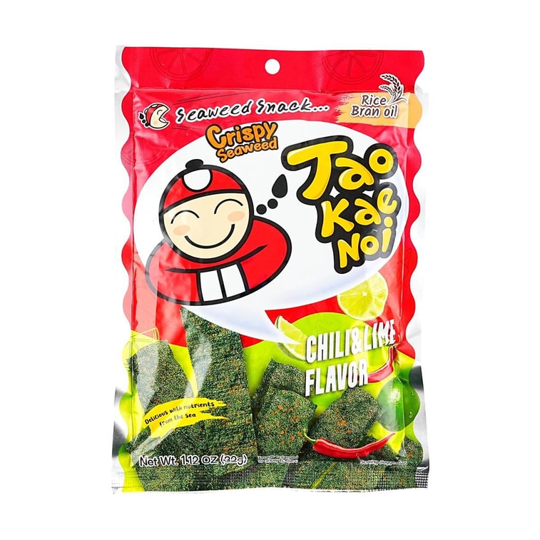 Taokaenoi Crispy Seaweed Chilli and Lime Flavor - 28g