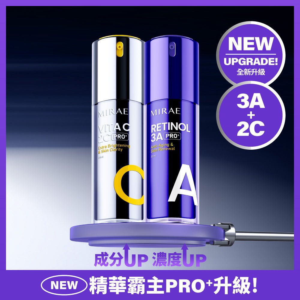 MIRAE AM Vitamin C & PM Retinol Serum Set