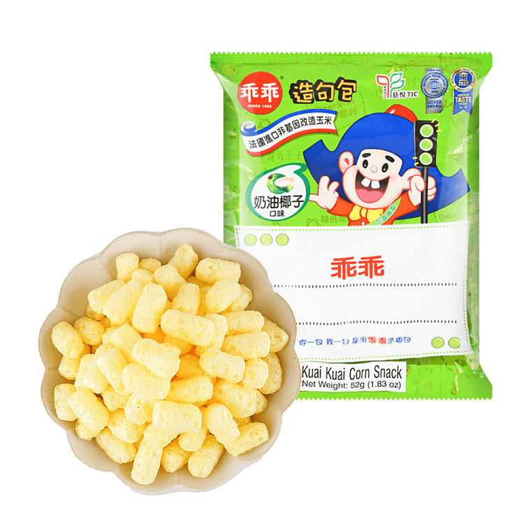 Kuai Kuai Corn Snack Butter Coconut Flavor - 52g