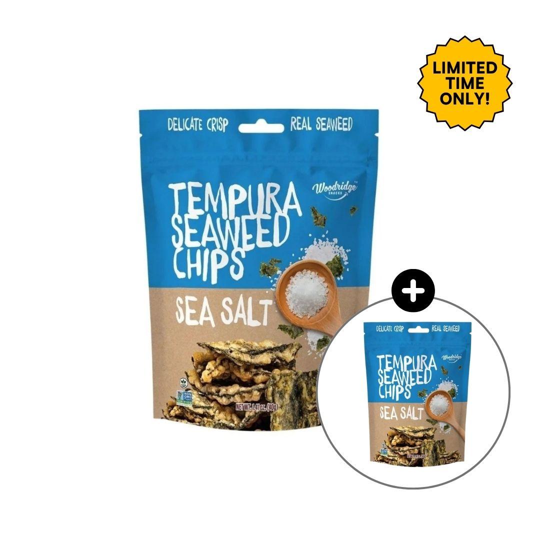 Woodridge Snacks Tempura Seaweed Chips Sea Salt (1.41 oz.) - 40g