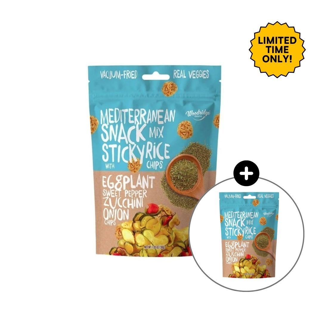 Woodridge Snacks Mediterranean Mix Veggies w/Sticky Rice Chips (1.06 Oz.) - 30g