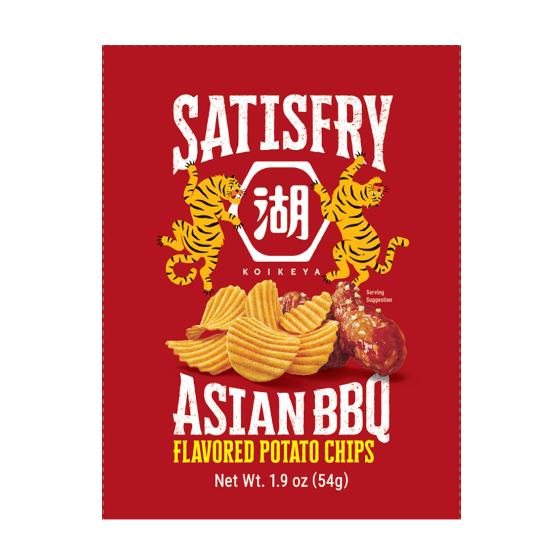 Koikeya Satisfry Asian BBQ Flavor Potato Chips - 54g