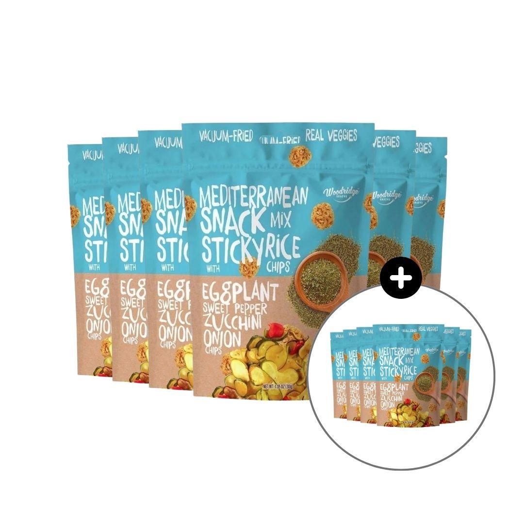 Woodridge Snacks Mediterranean Mix Veggies w/Sticky Rice Chips (1.06 Oz.) - 30g