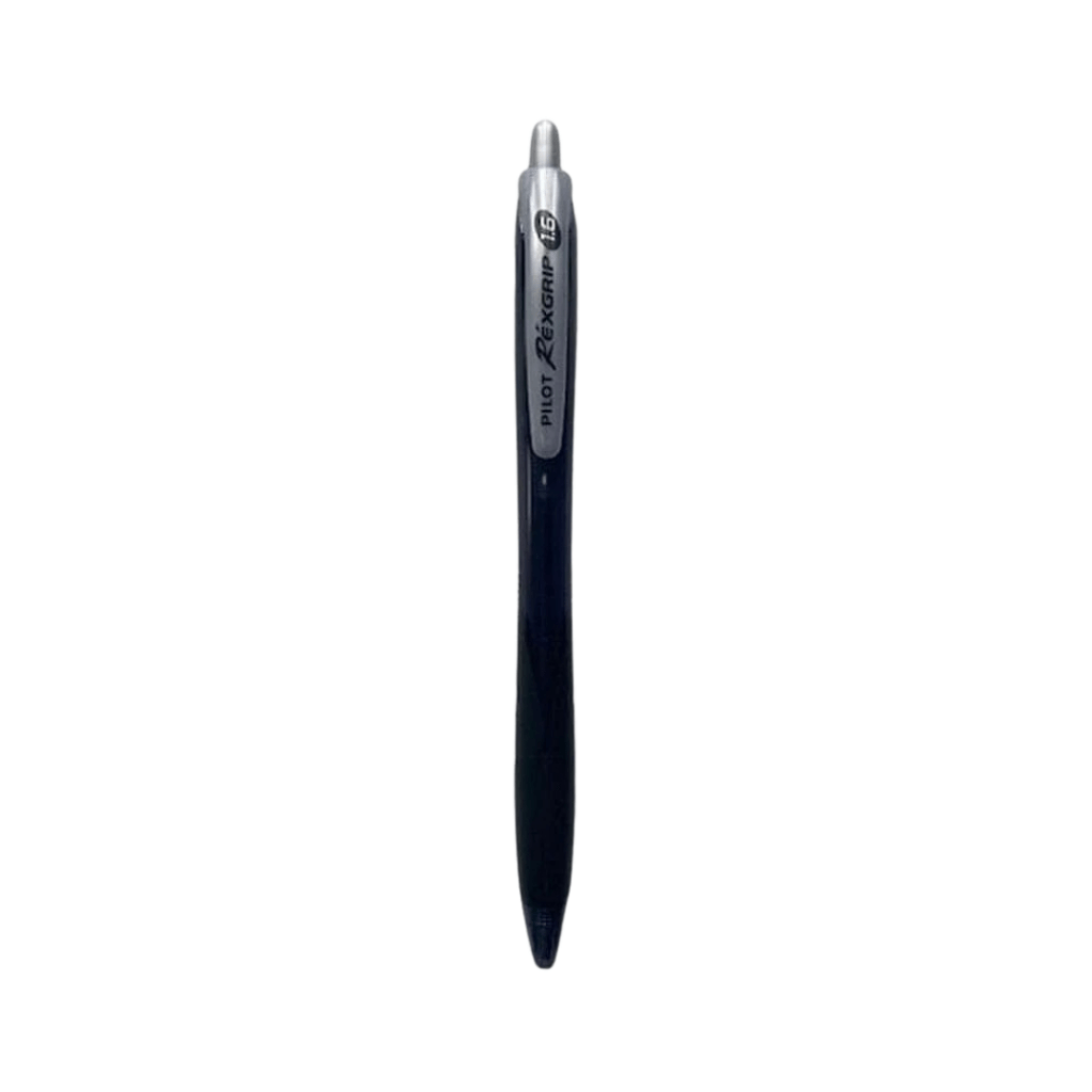 Pilot Oil-Based BP RexGrip Black 1.6mm Ballpoint Pen