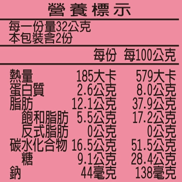 喜年來芝麻捲 64g