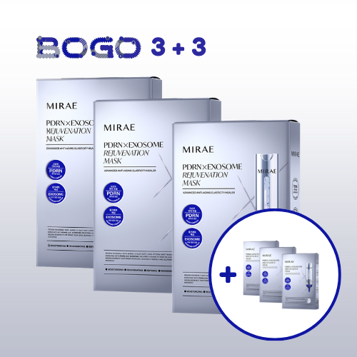 【 3+3 】MIRAE PDRN X Exosome Rejuvenation Mask*3 + Free PDRN X Exosome Rejuvenation Mask*3