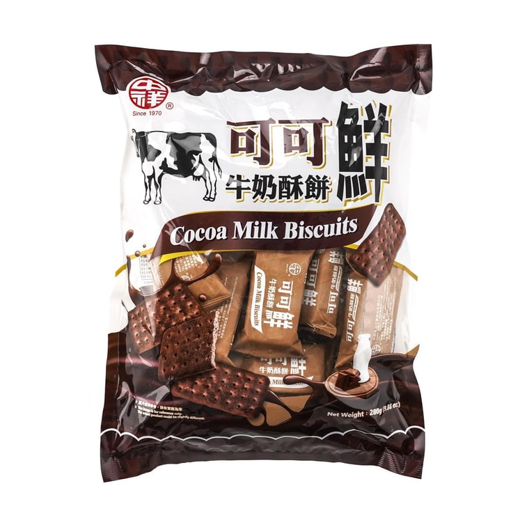 Chung Hsiang Cocoa Milk Biscuits - 280g