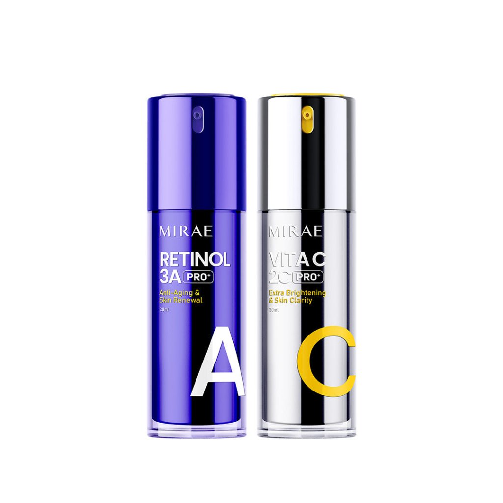 MIRAE AM Vitamin C & PM Retinol Serum Set