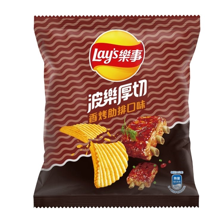 Lay's BBQ Pork Rib Flavor Potato Chips - 34g