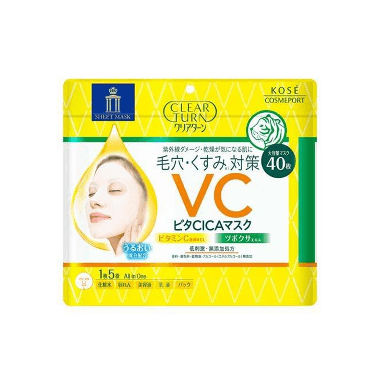 Clear Turn Vita Cica Mask 40 Sheets