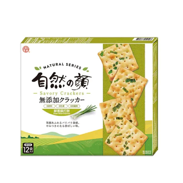自然の顏 鮮蔥蘇打餅乾 - 198g