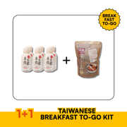 Taiwanese Breakfast To-Go Kit — Fu Hang Sweetened Soy Milk + Tea Eggs