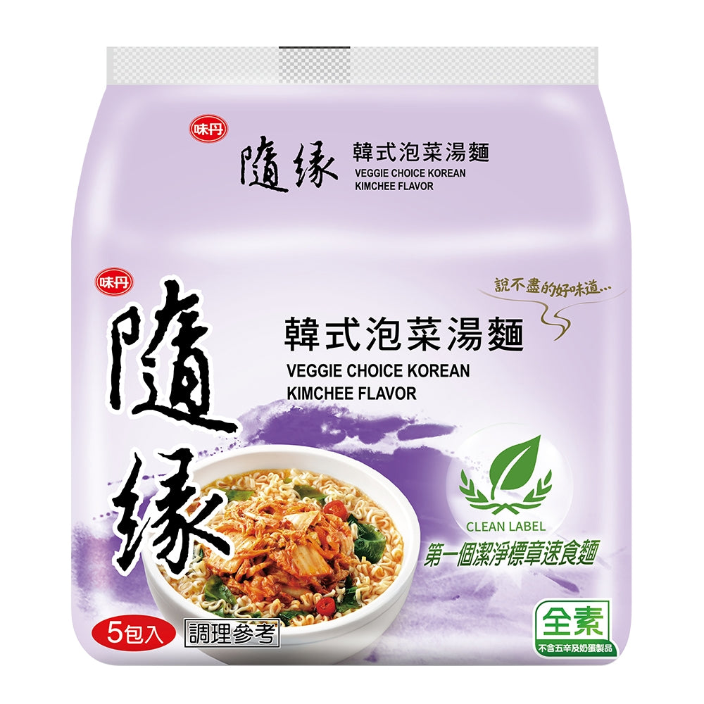 隨緣 韓式泡菜湯麵 - 75g x 5 