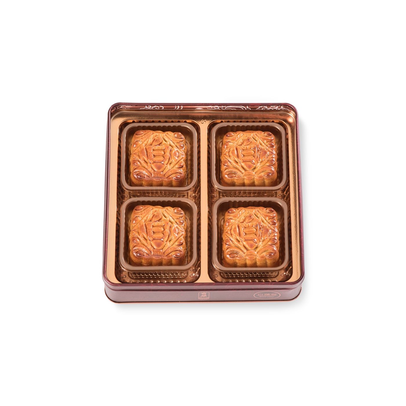 Kee Wah Mini White Lotus Seed Paste Mooncake with Yolk - 50g x 4 pcs