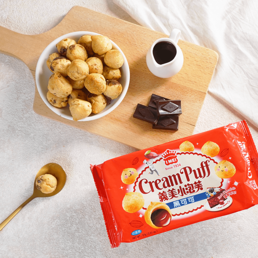 义美黑可可小泡芙 - 57g