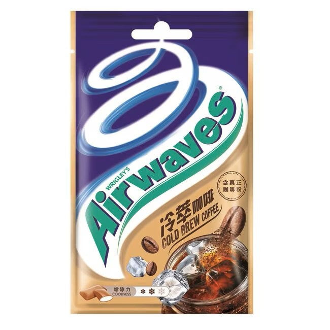 Airwaves超涼無糖口香糖 冷萃咖啡口味 - 36.4g