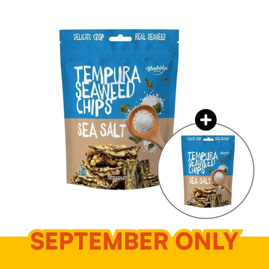 Woodridge Snacks Tempura Seaweed Chips Sea Salt (1.41 oz.) - 40g