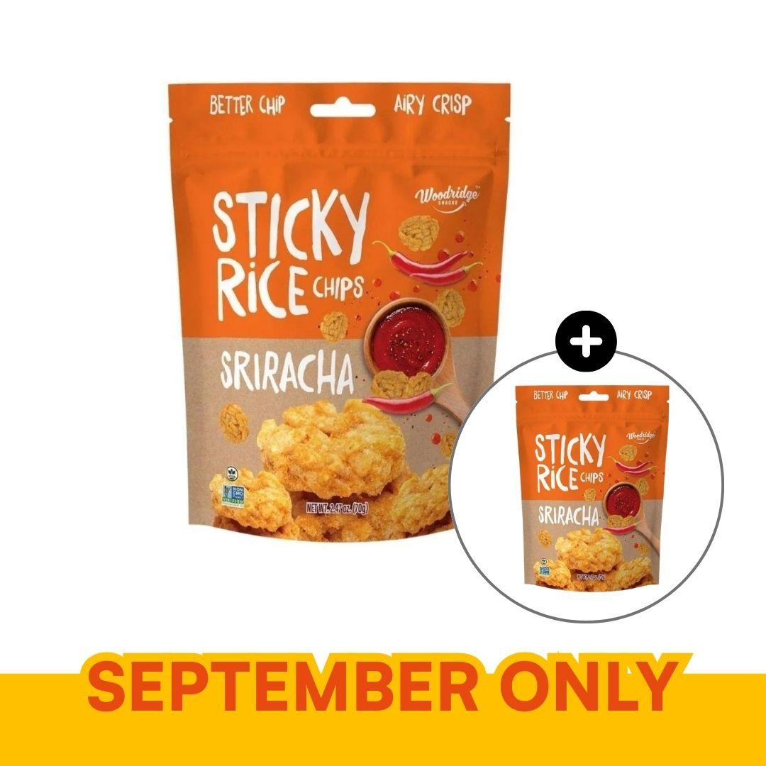 Woodridge Snacks Sticky Rice Chips Sriracha (2.47 Oz.) - 70g